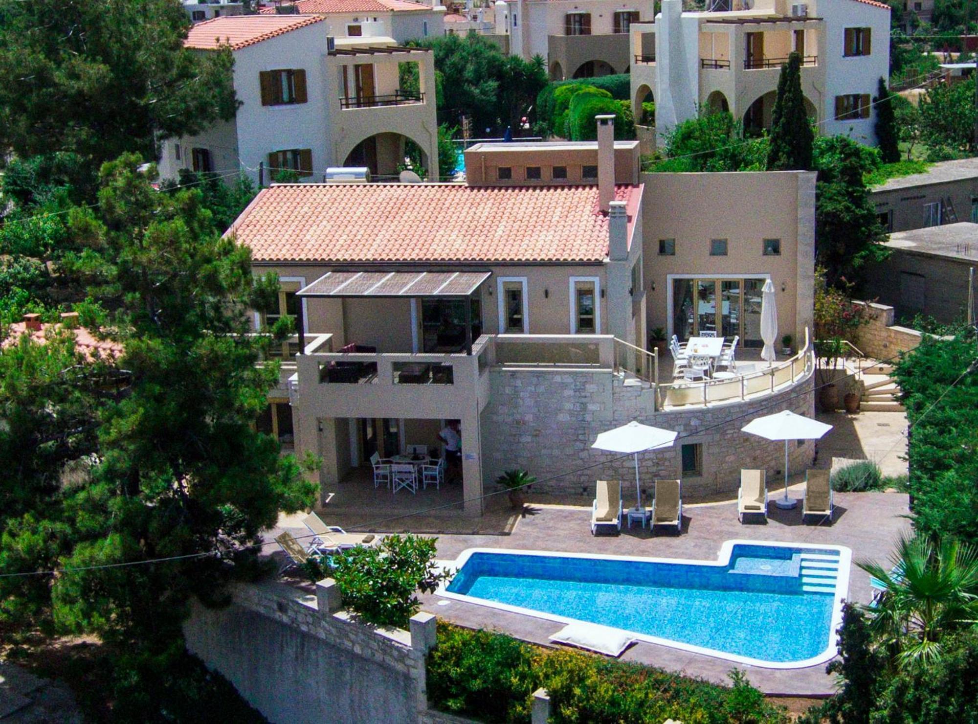 Palladio Luxury Villa With Amazing View Roussospítion Buitenkant foto